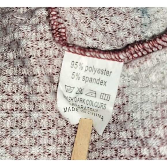 Southern Stitch 3/4 Sleeve Waffle Knit Top with Stars- Size M - Picture 8 of 8